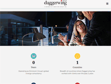 Tablet Screenshot of daggerwinggroup.com